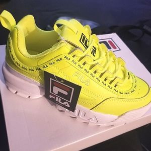 Fila sneakers neon yellow